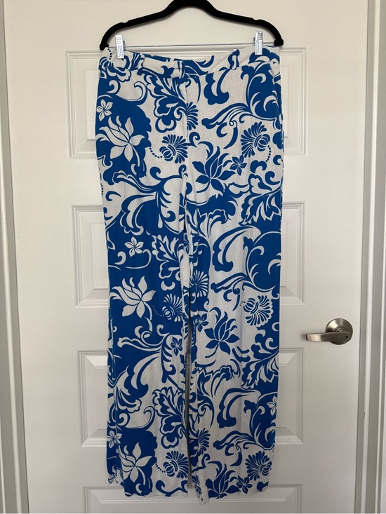 Zara Pants - Zara Blue and White Floral Pants
